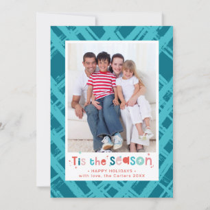 Cartes Pour Fêtes Annuelles CHRISTMAS famille PHOTO c'est la citation de saiso