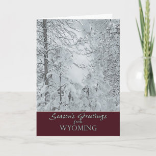 Cartes Pour Fêtes Annuelles Christmas from Wyoming Card