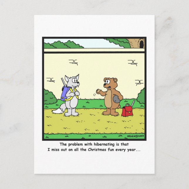 Cartes Pour Fêtes Annuelles Christmas fun : Carton de Bear (Devant)