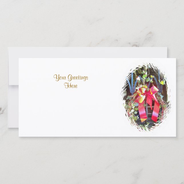 CARTES POUR FÊTES ANNUELLES CHRISTMAS GARLAND (Devant)