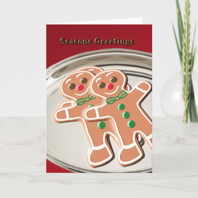 Cartes Pour Fêtes Annuelles Christmas Gingerbread Cookies Holiday Card (Devant)