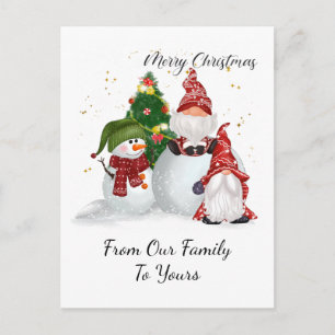 Cartes Pour Fêtes Annuelles Christmas Gnomes