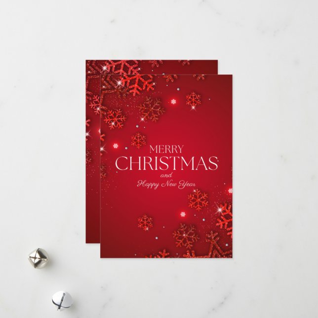 Cartes Pour Fêtes Annuelles Christmas Greeting Card (Devant/Arrière en situation)