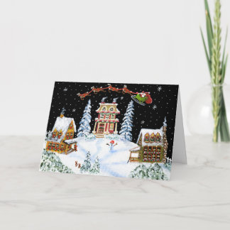 Cartes Pour Fêtes Annuelles Christmas,greeting,card,Santa,reindeer,rabbit