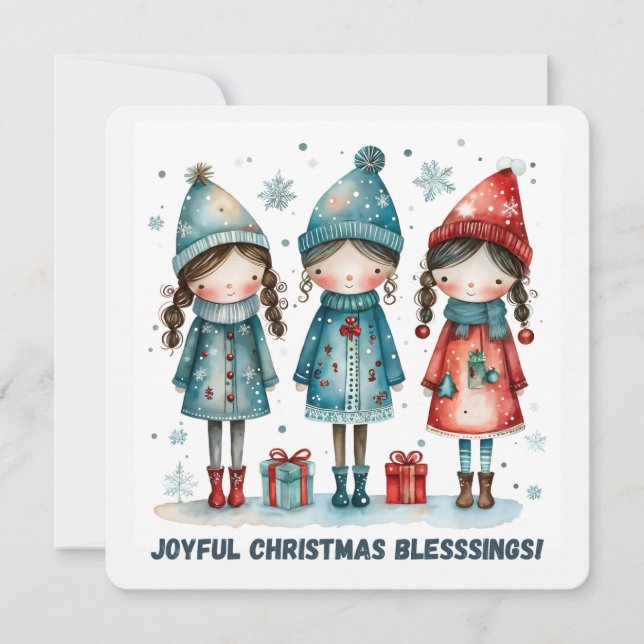 Cartes Pour Fêtes Annuelles Christmas Greeting Postcard (Devant)