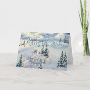 Cartes Pour Fêtes Annuelles CHRISTMAS HIVER SCÈNE par SHARON SHARPE