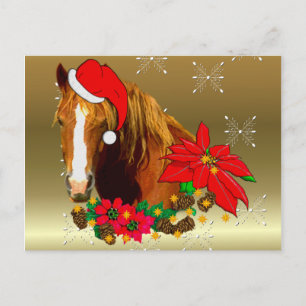 Cartes Pour Fêtes Annuelles Christmas Horse