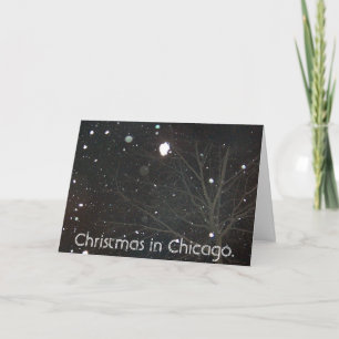 Cartes Pour Fêtes Annuelles Christmas in Chicago.