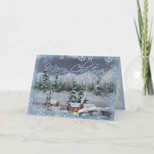 Cartes Pour Fêtes Annuelles CHRISTMAS JOURNAL CABINE par SHARON SHARPE