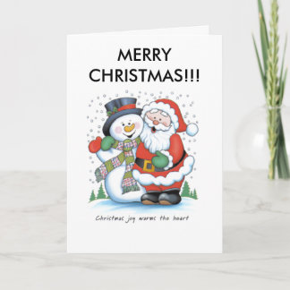 Cartes Pour Fêtes Annuelles christmas_joy_warms_heart_santa_claus_frost