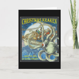 Cartes Pour Fêtes Annuelles Christmas Kraken Card