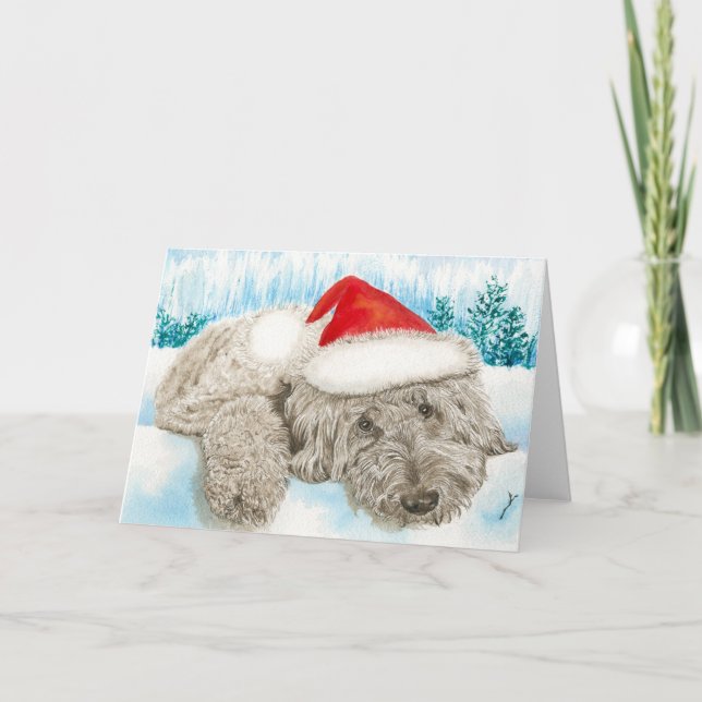 Cartes Pour Fêtes Annuelles Christmas Labradoodle (Devant)