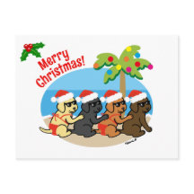 Christmas Labrador Retriever Beach Enfants