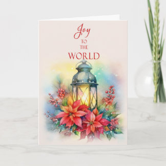 Cartes Pour Fêtes Annuelles Christmas Lantern Greeting Card