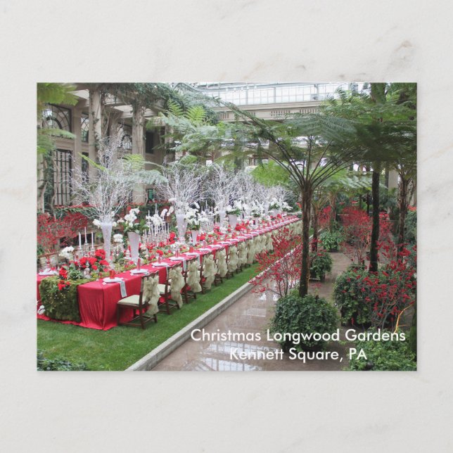 Cartes Pour Fêtes Annuelles Christmas Longwood Gardens Kennett Carré, PA (Devant)