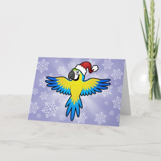 Cartes Pour Fêtes Annuelles Christmas Macaw / Parrot (Devant)