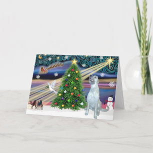 Cartes Pour Fêtes Annuelles Christmas Magic Irish Wolfhound