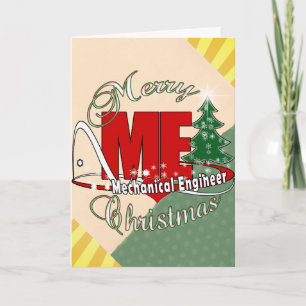 CARTES POUR FÊTES ANNUELLES CHRISTMAS ME INGÉNIEUR MÉCANIQUE