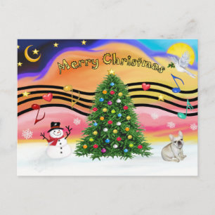 Cartes Pour Fêtes Annuelles Christmas Music 2 - French Bulldog 1