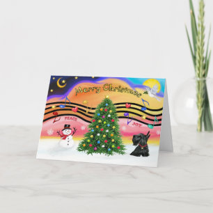 Cartes Pour Fêtes Annuelles Christmas Music 2 - Scottish Terrier 12