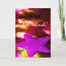 Cartes Pour Fêtes Annuelles Christmas Navidad Purple Star III
