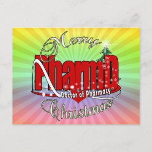 Cartes Pour Fêtes Annuelles CHRISTMAS PharmD Docteur en pharmacie