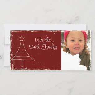 Cartes Pour Fêtes Annuelles Christmas Photocard