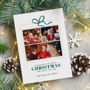 Cartes Pour Fêtes Annuelles Christmas Present 3 Photo Collage personnalisé