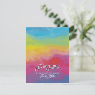 Cartes Pour Fêtes Annuelles Christmas Rainbow Card