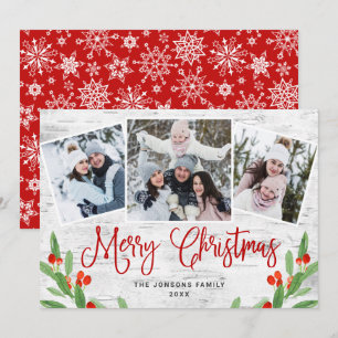 Cartes Pour Fêtes Annuelles Christmas Rustic Birch Bark