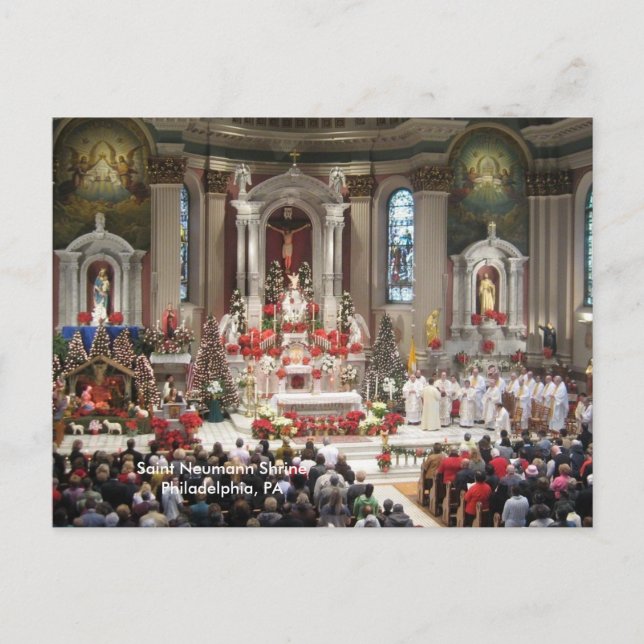Cartes Pour Fêtes Annuelles Christmas Saint-Neumann Shrine Philadelphie (Devant)