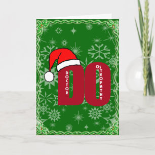 CARTES POUR FÊTES ANNUELLES CHRISTMAS SANTA DO - DOCTOR OF OSTEOPATHY