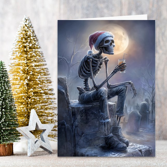 Cartes Pour Fêtes Annuelles Christmas Skeleton (Créateur téléchargé)