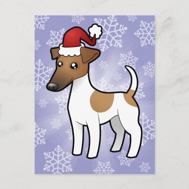 Cartes Pour Fêtes Annuelles Christmas Smooth Fox Terrier (Devant)