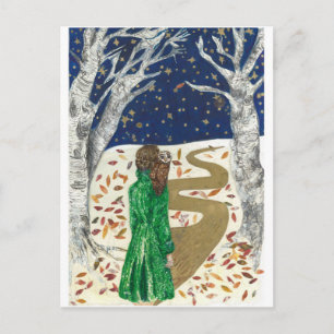 Cartes Pour Fêtes Annuelles Christmas Snow & An Adventurous Owl