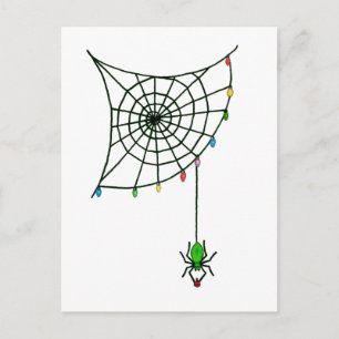 Cartes Pour Fêtes Annuelles Christmas Spider Web Lights Goth Holiday