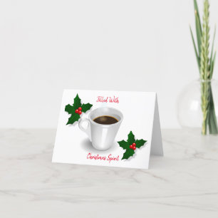 Cartes Pour Fêtes Annuelles Christmas Spirit, mignonne, Cartoon Greeting Card