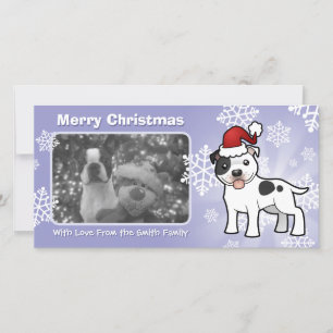 Cartes Pour Fêtes Annuelles Christmas Staffordshire Bull Terrier
