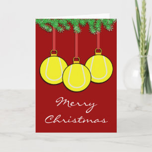 Cartes Pour Fêtes Annuelles Christmas Tennis Card
