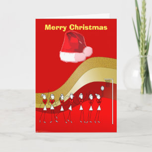 Cartes Pour Fêtes Annuelles Christmas Theme Netball