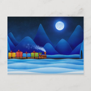Cartes Pour Fêtes Annuelles Christmas Train
