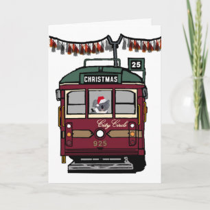 Cartes Pour Fêtes Annuelles Christmas Tram