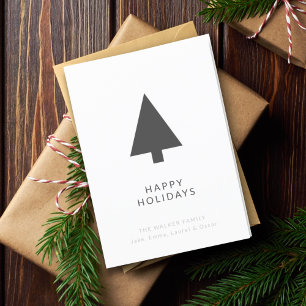 Cartes Pour Fêtes Annuelles Christmas Tree   Minimalist Scandinavian Modern