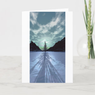 Cartes Pour Fêtes Annuelles Christmas Tree Shadow1