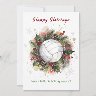 Cartes Pour Fêtes Annuelles Christmas Volleyball Holiday Greeting Cards