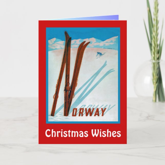 Cartes Pour Fêtes Annuelles Christmas Wishes Norway (Devant)