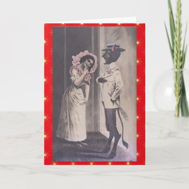 Cartes Pour Fêtes Annuelles Christmas with Krampus (Devant)