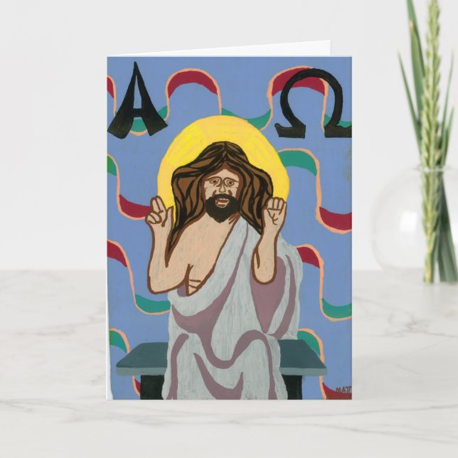 Cartes Pour Fêtes Annuelles Christos Pantocrator (Devant)