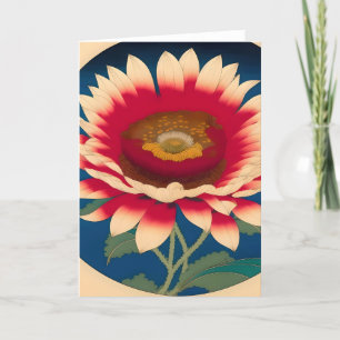 Cartes Pour Fêtes Annuelles Chrysanthemum Une étude de style japonais