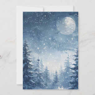 Cartes Pour Fêtes Annuelles Chuchotements de la forêt d'hiver